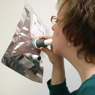 Mouthpieces for breath-gas analysis bags; 10/pk.