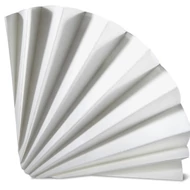 Fluted filter paper, 24cm; 100/pk.