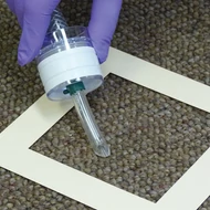 Carpet sampling cassette kit