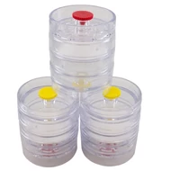 Two glass fibre filters, without support pad, 37mm, in 4-part cassette; 50/pk