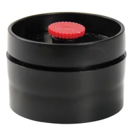 Filter Cassettes, 2-sections, Blank, 37mm, Conductive Black Polypropylene; 50/pk