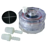 Polycarbonate in-line filter holder, 47mm, with support, autoclavable