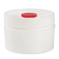 Filter cassette blank, opaque white, PP,  2-part, 37mm (solvent-resistant); 50/pk