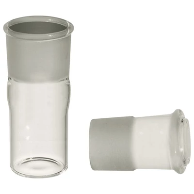 BioSampler (20mL) collection vessel (bottom) and ground joint cap.