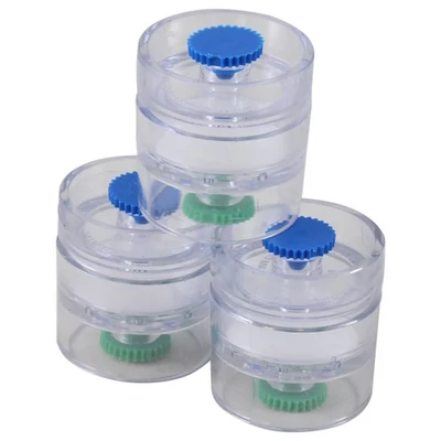 PTFE filters, 1.0um, 25mm, with cellulose support pad, banded, preloaded in 3-part cassette; 50/pk