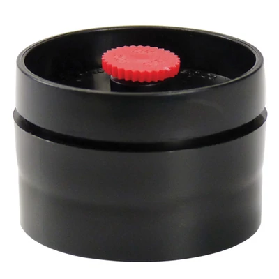Filter Cassettes, 2-sections, Blank, 37mm, Conductive Black Polypropylene; 50/pk