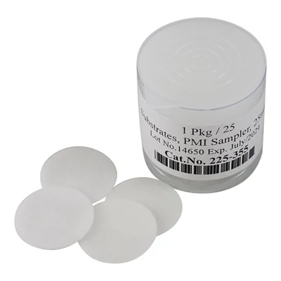 Impaction substrates, 25mm porous plastic discs, pre-oiled,f or use with Personal Modular Impactor; 25/pk