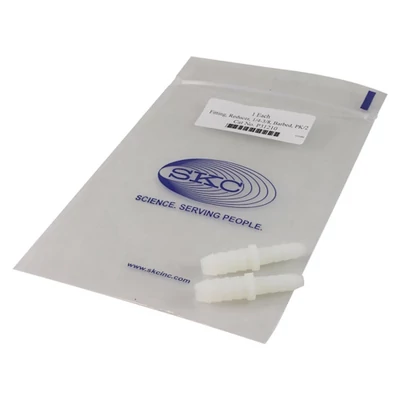 Rotameter tubing reducing adapter, Nylon, 3/8" to 1/4" barbed; 2/pk