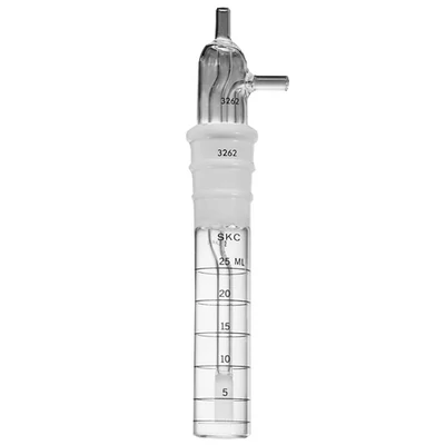 Standard midget impinger, 25mL, with fritted nozzle