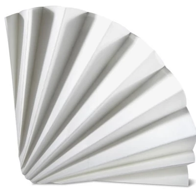 Fluted filter paper, 24cm; 100/pk.