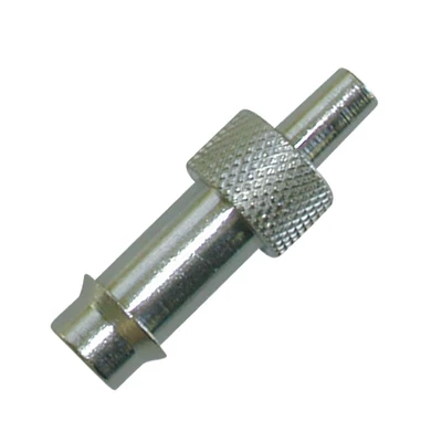 Brass luer adapters, nickel coated; 10/pk.