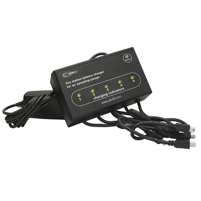 Five station charger for AirChek 3000 pumps