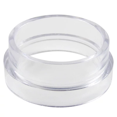 Cassette Spacer, 37mm, clear styrene, for use with Omega brand cassettes only; 50/pk.