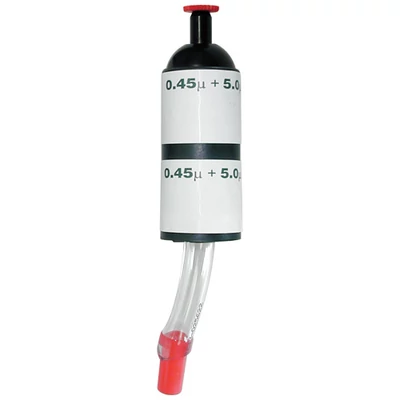MCE filters, 25mm, 0.45um, preloaded in a carbon-filled black conductive PP microvacuum cassette