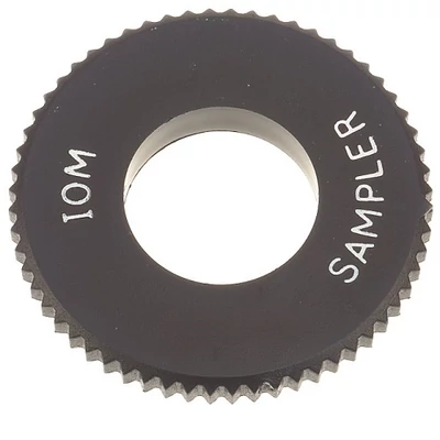 Front plate, conductive plastic, for IOM sampler