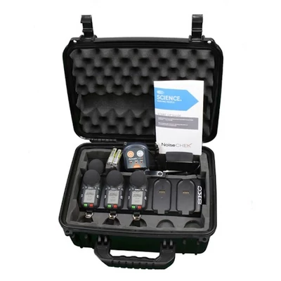 NoiseCHEK Noise Dosimeter, Intrinsically Safe model (with Bluetooth connectivity) 3-Pack Kit (Li-ion) with Class 2 Calibrator