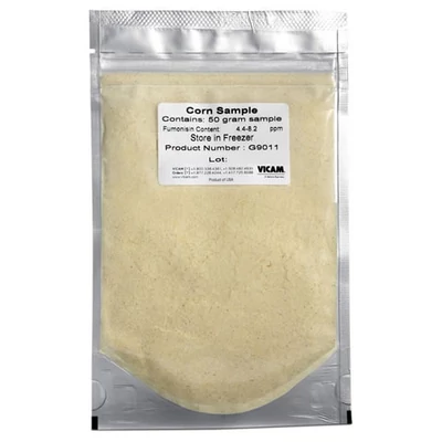 Fumonisin greater than 3ppm in corn, 50g